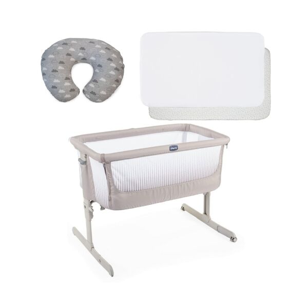 Chicco Next2Me AIR 4-Piece Sleeptime Bundle-Dark Beige