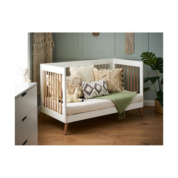 Obaby Maya Cot Bed-White/Natural