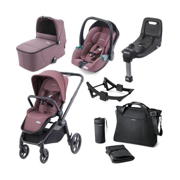 Recaro Celona 8 Piece Travel System-Black/Rose (NEW 2021)