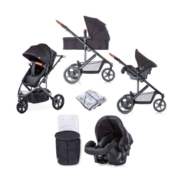 Hauck Pacific 3 Shop n Drive TYravel System-Caviar (2021)