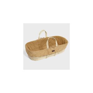 The Little Green Sheep Natural Quilted Moses Basket & Mattress-H