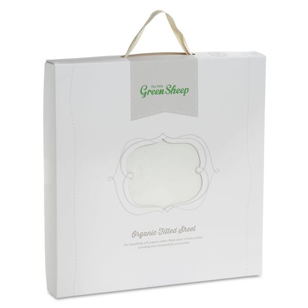 The Little Green Sheep Organic Cotton Cot Fitted Sheet to fit St