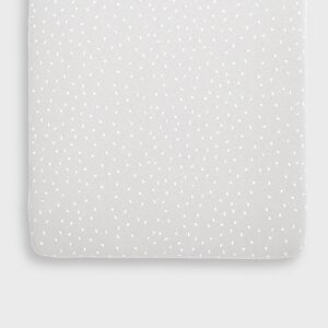 The Little Green Sheep Organic Crib Fitted Sheet-Dove Rice