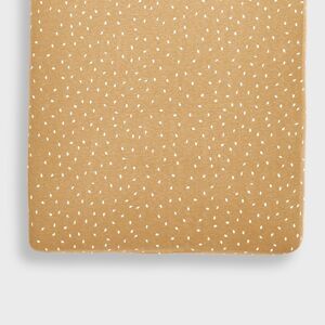 The Little Green Sheep Organic Crib Fitted Sheet-Honey Rice