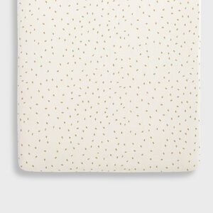 The Little Green Sheep Organic Crib Fitted Sheet-Linen Rice