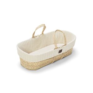 The Little Green Sheep Organic Knitted Moses Basket & Mattress-L