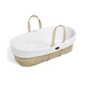 The Little Green Sheep Organic Knitted Moses Basket & Mattress-W