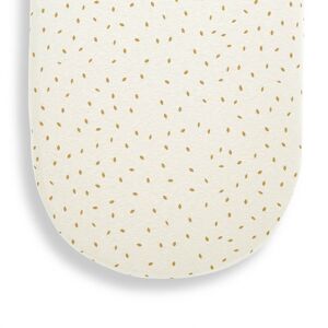 The Little Green Sheep Organic Moses Basket Fitted Sheet-Linen R