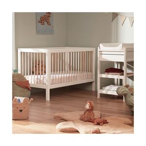 Troll Lukas 2 Piece Cot & Changing Table-White/Natural