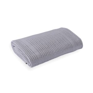Clair De Lune Soft Cotton Cellular Cot Blanket-Grey