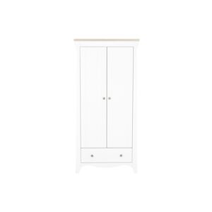 CuddleCo Clara 2 Door Double Wardrobe-Driftwood Ash