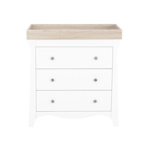 CuddleCo Clara 3 Drawer Dresser & Changer-Driftwood Ash