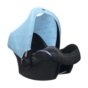 DOOKY Hoody Knitted Star-Soft Blue Carseat Hood