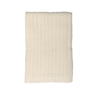 Hippychick Cellular Baby Blanket-Almond Cream