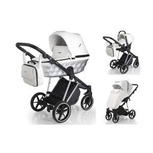 Mee-Go Milano Special Edition3in1 Travel System-White Leatherett