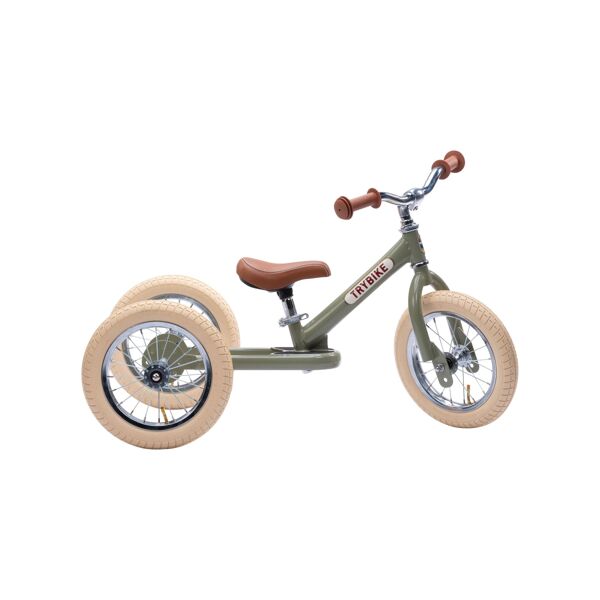 Trybike-Steel 2 In 1 Balance Bike Vintage Green
