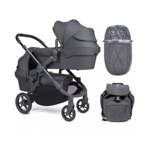 iCandy Orange Twin Pushchair and Carrycot - Dark Slate Marl
