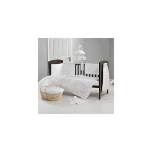 Obaby B Is For Bear Quilt & Bumper 2 Piece Set-White