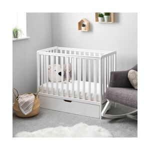 Obaby Bantam Space Saver Cot & Under Drawer-White
