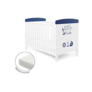 Obaby Grace Inspire Cot Bed & Fibre Mattress-Little Sailor