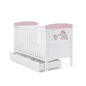 Obaby Grace Inspire Cot Bed & Under Drawer Me & Mini Me Elephant