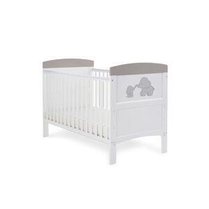 Obaby Grace Inspire Cotbed Me & Mini Me Elephants-Grey