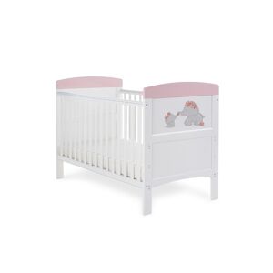 Obaby Grace Inspire Cotbed Me & Mini Me Elephants-Pink