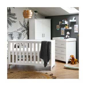 OBaby Nika 3 Piece Room Set-White Wash