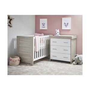 Obaby Nika Mini 2 Piece Room Set-Grey Wash & White