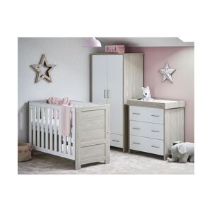Obaby Nika Mini 3 Piece Room Set-Grey Wash & White