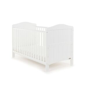 Obaby Whitby Cot Bed & Foam Mattress-White