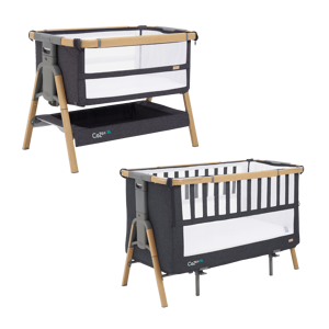 Tutti Bambini Cozee XL Bedside Crib & Cot Bundle-Oak/Liquorice