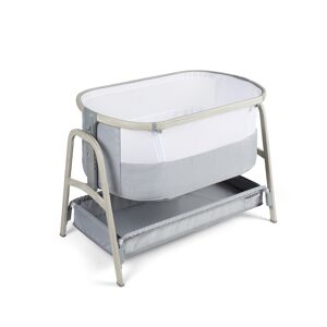 Ickle Bubba Bubba&Me Bedside Crib With Mattress-Ash Grey