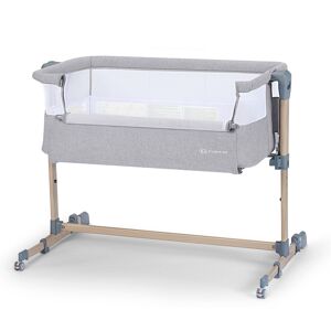 Kinderkraft Neste Air Bedside Crib- Grey Melange/Wood