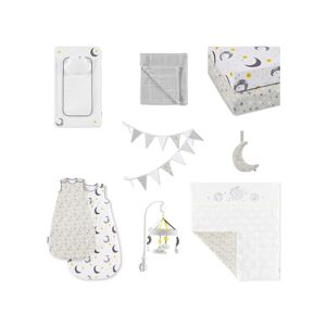 Ickle Bubba Cosmic Aura 10 Piece Nursery Starter Bundle-Grey