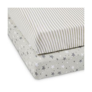 Ickle Bubba Cosmic Aura Cot Bed Sheets-Grey