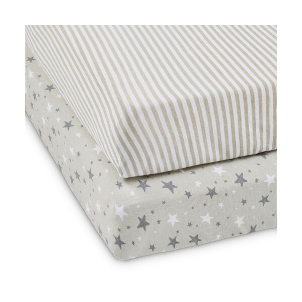 Ickle Bubba Cosmic Aura Cot Bed Sheets-Grey