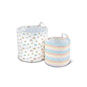 Ickle Bubba Rainbow Dream Pack of 2 Storage Baskets-Multicolour