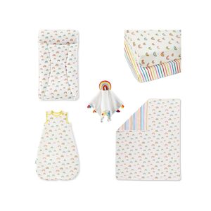 Ickle Bubba Rainbow Dreams 6 Piece Nursery Starter Bundle-Multic