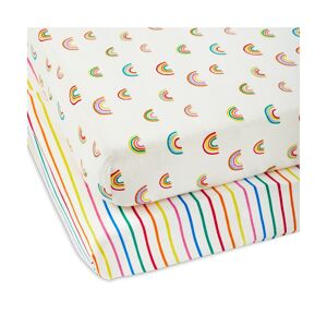 Ickle Bubba Rainbow Dreams Cot Bed Sheets-Multicolour