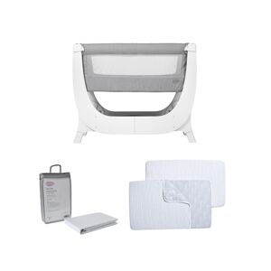 Shnuggle Air Crib & Bedding Bundle-Grey