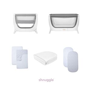 Shnuggle Air Crib & Cot Bundle-Grey