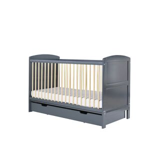 Ickle Bubba Coleby Classic Cot Bed with Under Drawer-Scandi Grey