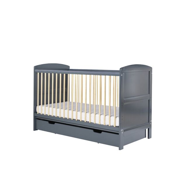 Ickle Bubba Coleby Classic Cot Bed with Under Drawer-Scandi Grey