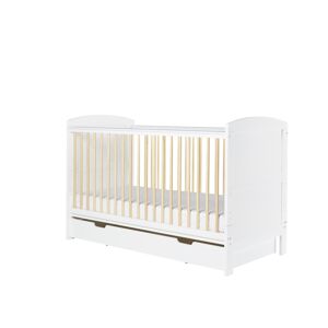 Ickle Bubba Coleby Classic Cot Bed with Under Drawer-Scandi Whit