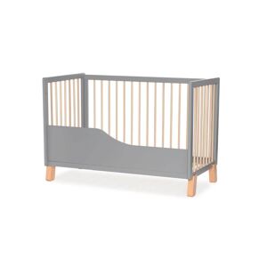 Kinderkraft Lunky 2in1 Cot with Guardrail-Grey