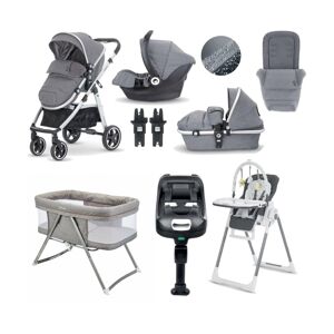 Miniuno Toura Bundle Package-Grey Herringbone with Swiftfold Cri