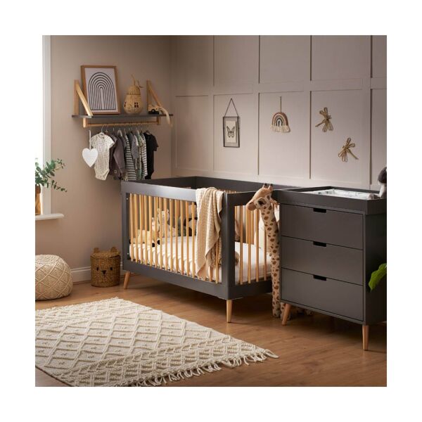 OBaby Maya 2 Piece Room Set-Slate/Natural (NEW 2022)