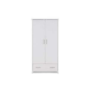 Obaby Nika Double Wardrobe-White Wash (NEW)
