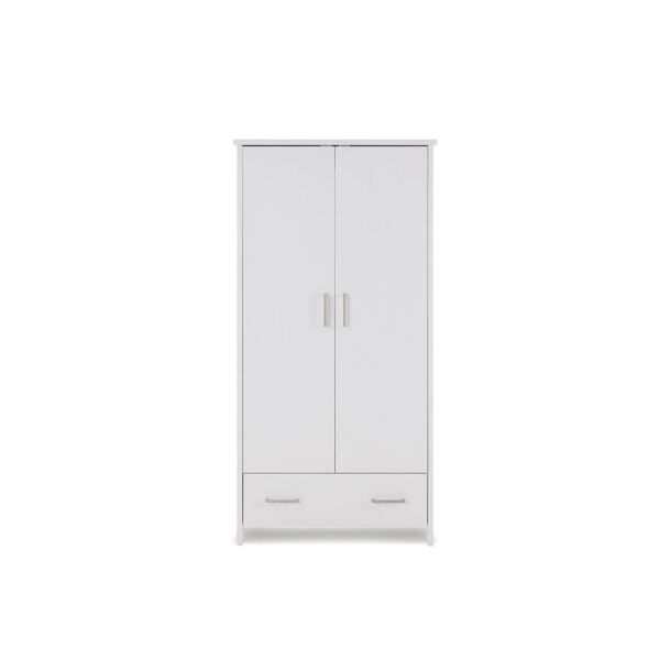 Obaby Nika Double Wardrobe-White Wash (NEW)